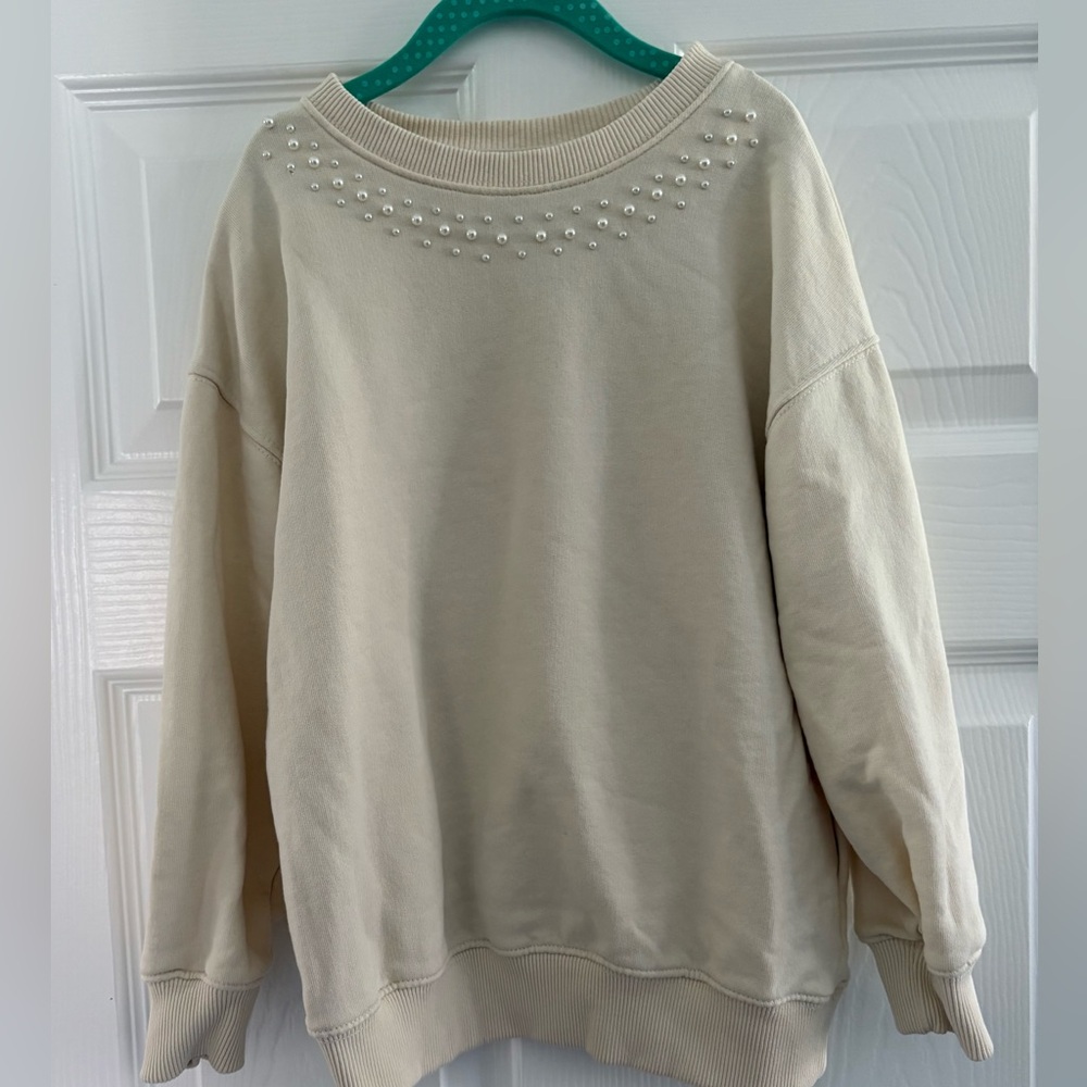 Girls Zara Pearl Sweatshirt